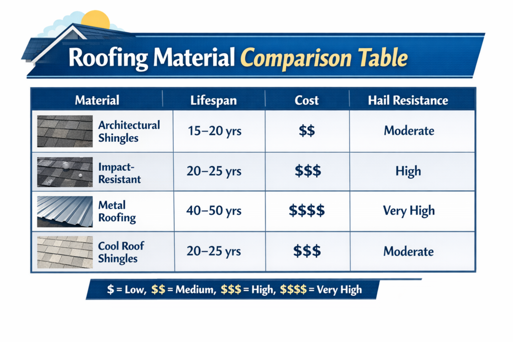 Best Roofing Materials for Texas Homes