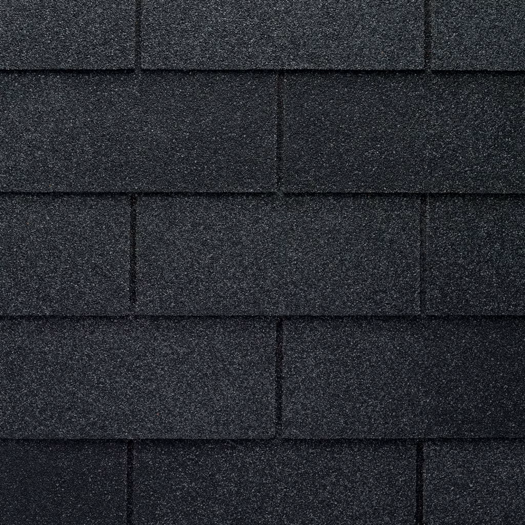 3-tab asphalt shingle course, the lower tier in the asphalt vs architectural shingles comparison, on a Texas roof