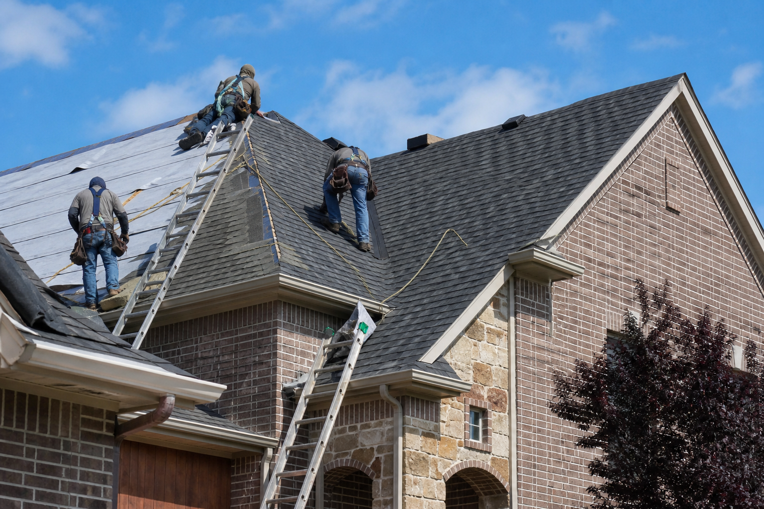 Roof replacement by All Out Roofing in Brookshire, TX