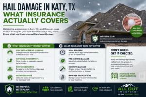 ACV vs RCV roof insurance chart showing what a Texas homeowners policy actually covers after hail damage